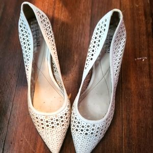 Basket Weave Pumps